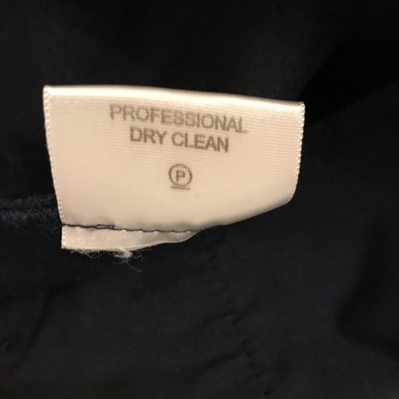 Tory Burch Womens Low Rise Dark Blue Sailor Pants Goldtone Buttons Size 4 - Picture 10 of 11